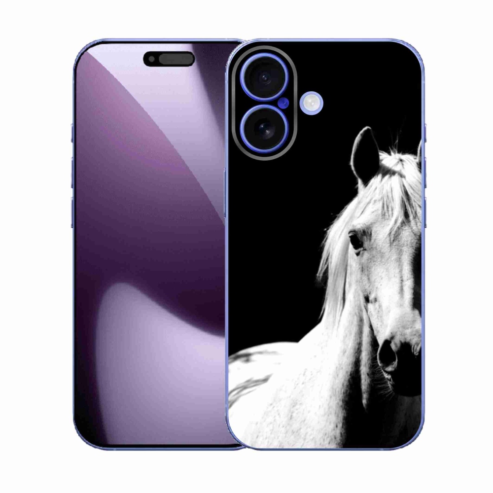 Gelový kryt mmCase na iPhone 17 - bílý kůň 5