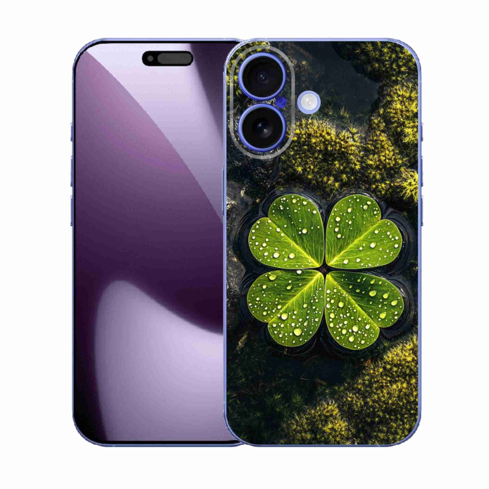 Gelový kryt mmCase na iPhone 17 - čtyřlístek