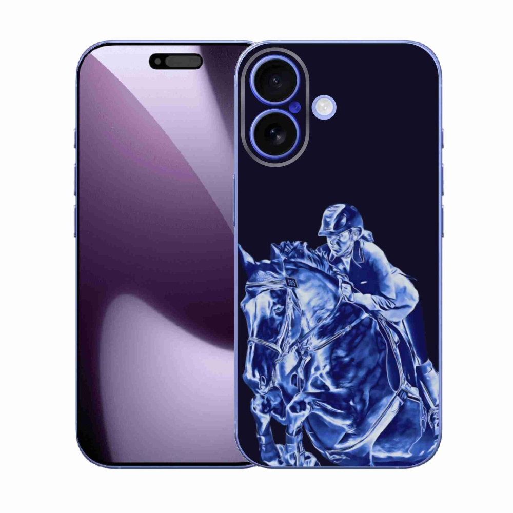 Gelový kryt mmCase na iPhone 17 - dostihový kůň