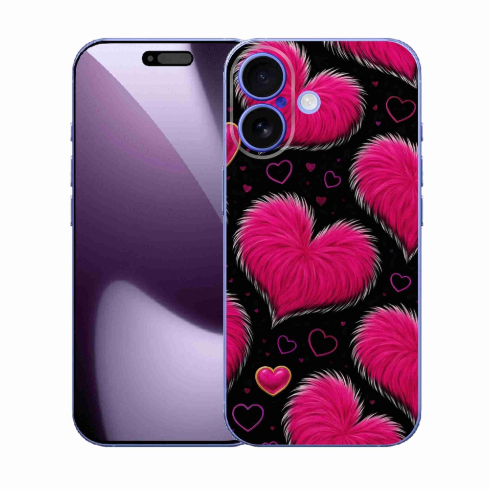 Gelový kryt mmCase na iPhone 17 - hebká srdce