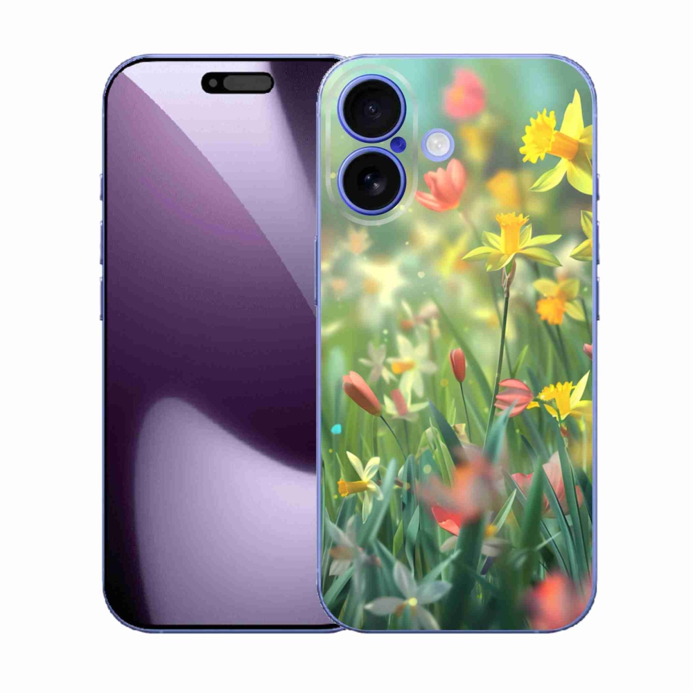 Gelový kryt mmCase na iPhone 17 - jarní květy