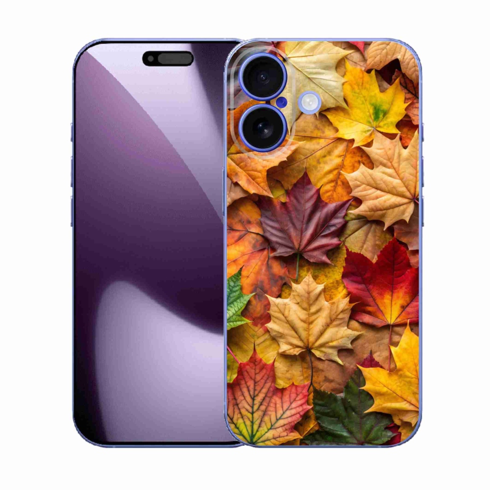 Gelový kryt mmCase na iPhone 17 - javorové listy 2