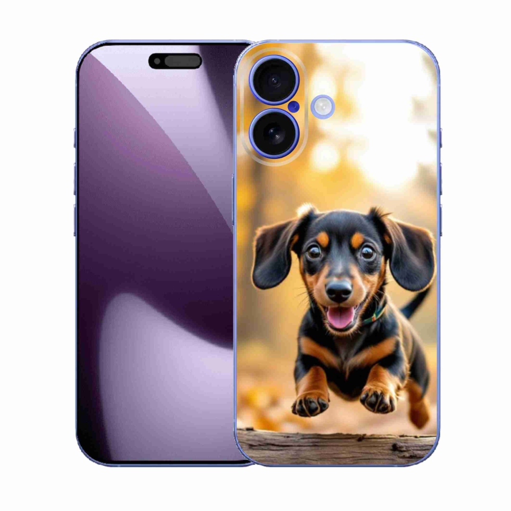 Gelový kryt mmCase na iPhone 17 - jezevčík 2