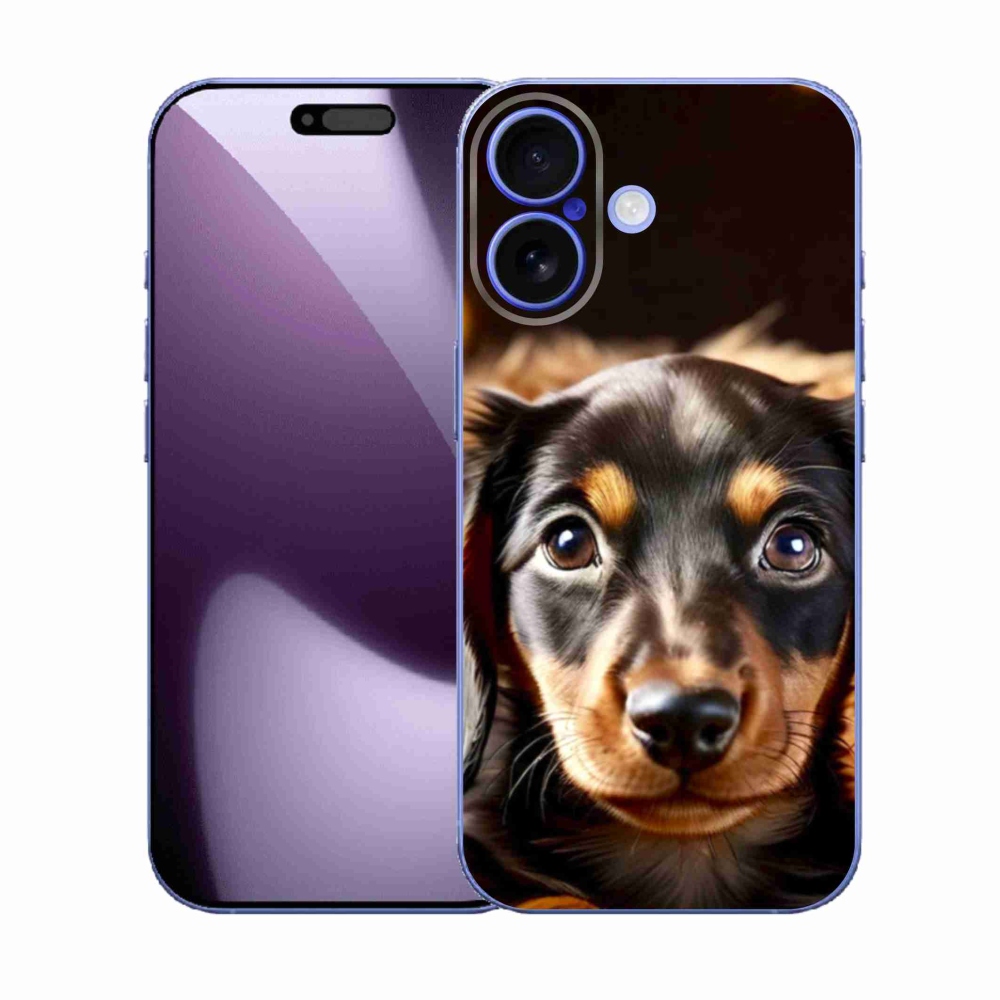 Gelový kryt mmCase na iPhone 17 - jezevčík