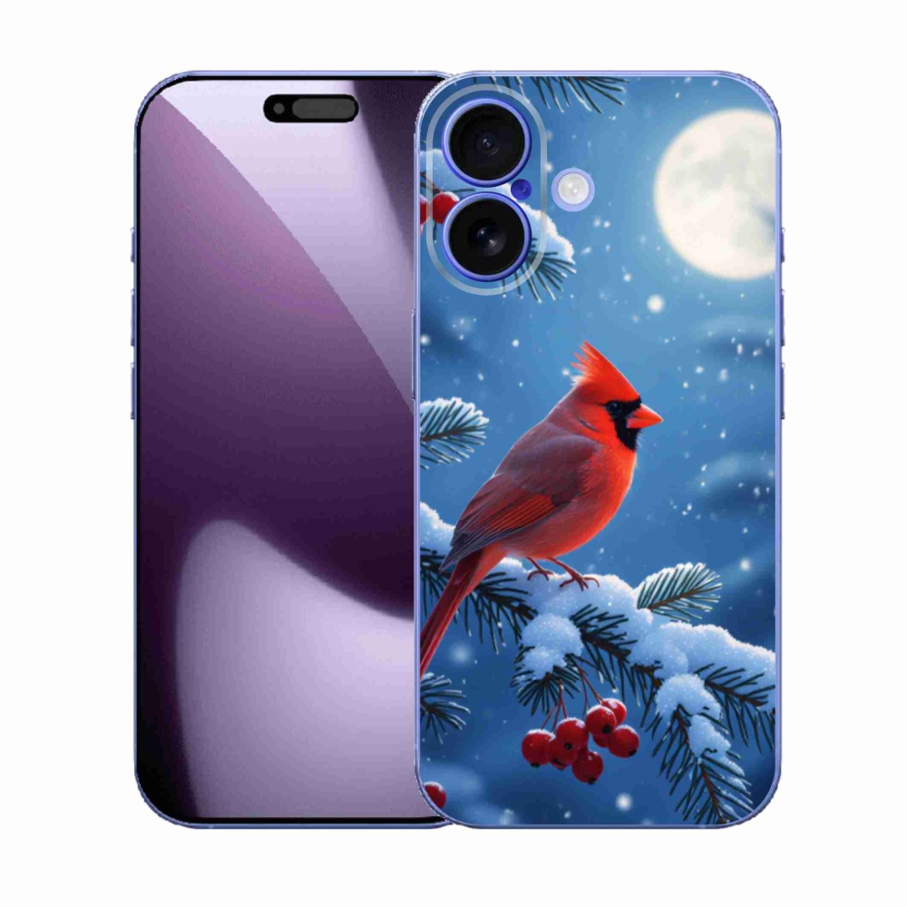 Gelový kryt mmCase na iPhone 17 - kardinál červený