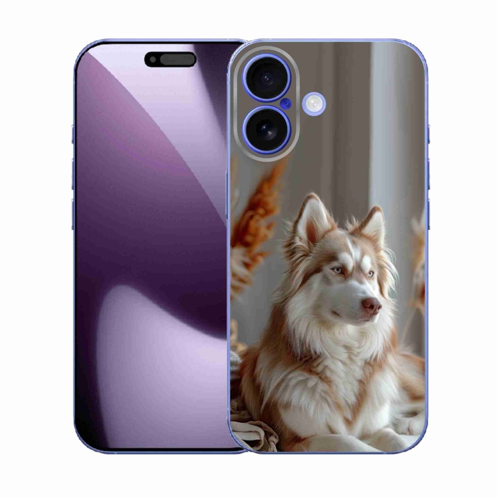Gelový kryt mmCase na iPhone 17 - klidný sibiřský husky