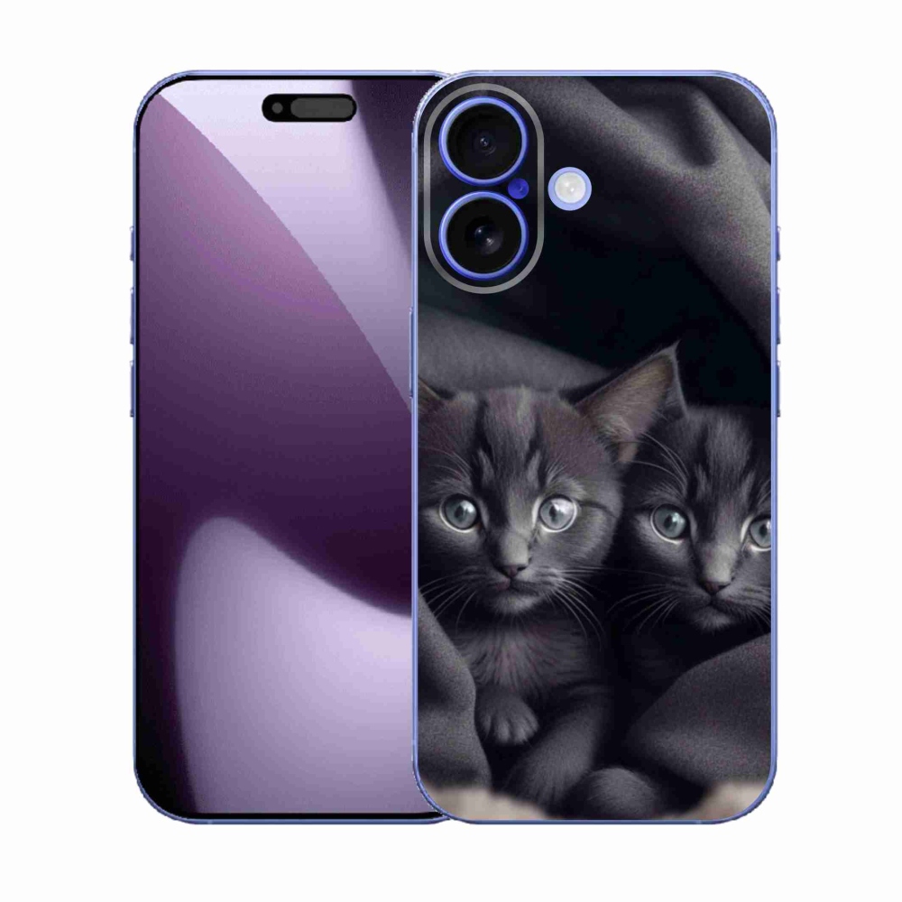 Gelový kryt mmCase na iPhone 17 - kočičí duo