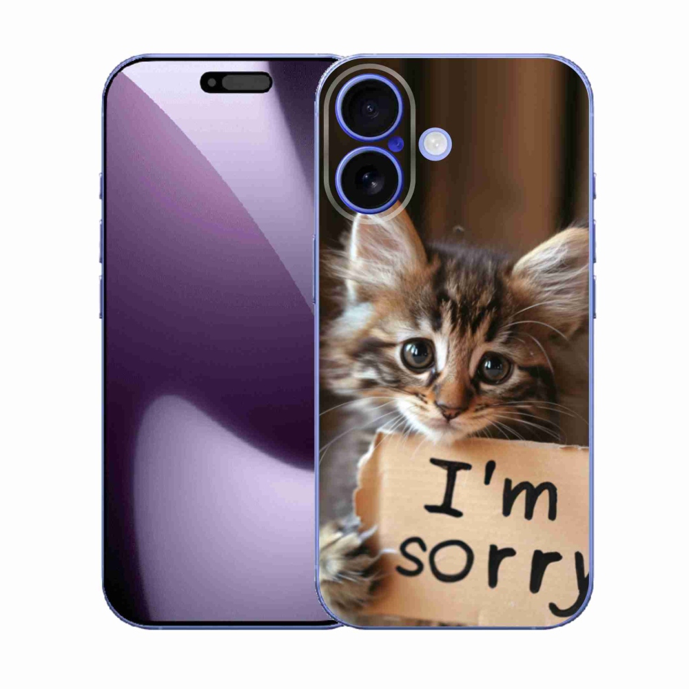 Gelový kryt mmCase na iPhone 17 - kočíčí omluva