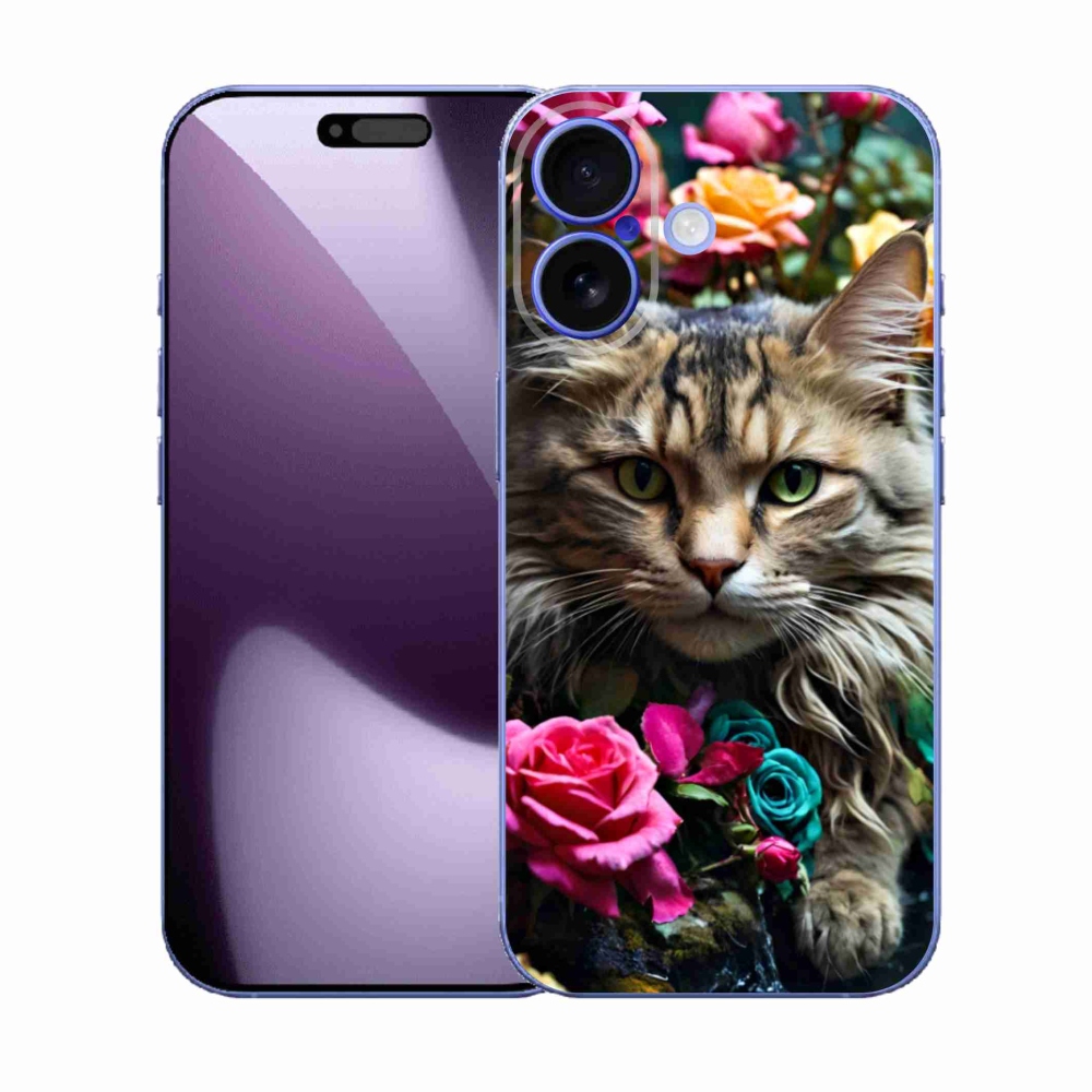 Gelový kryt mmCase na iPhone 17 - kočíčí pohled 2