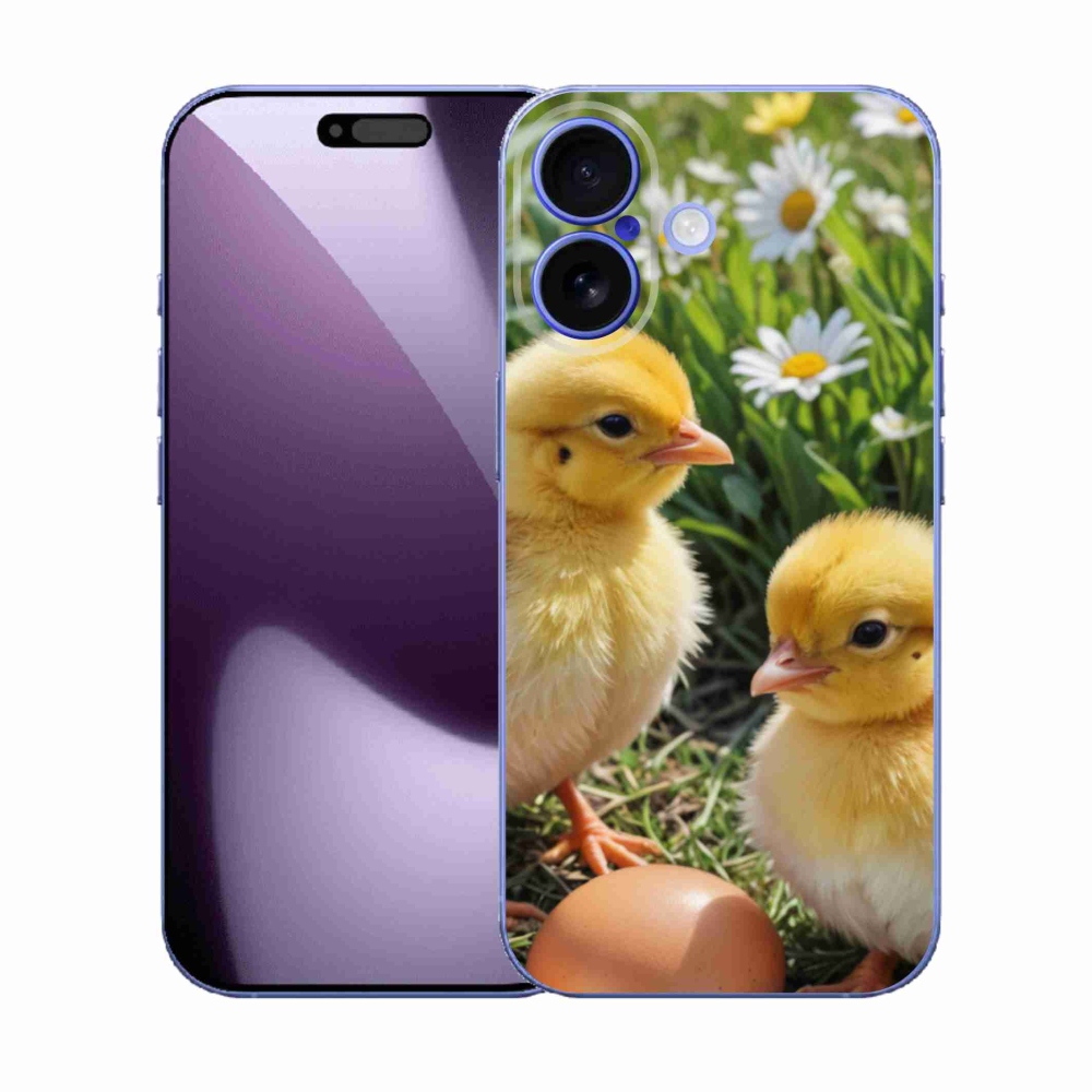 Gelový kryt mmCase na iPhone 17 - kuřátka