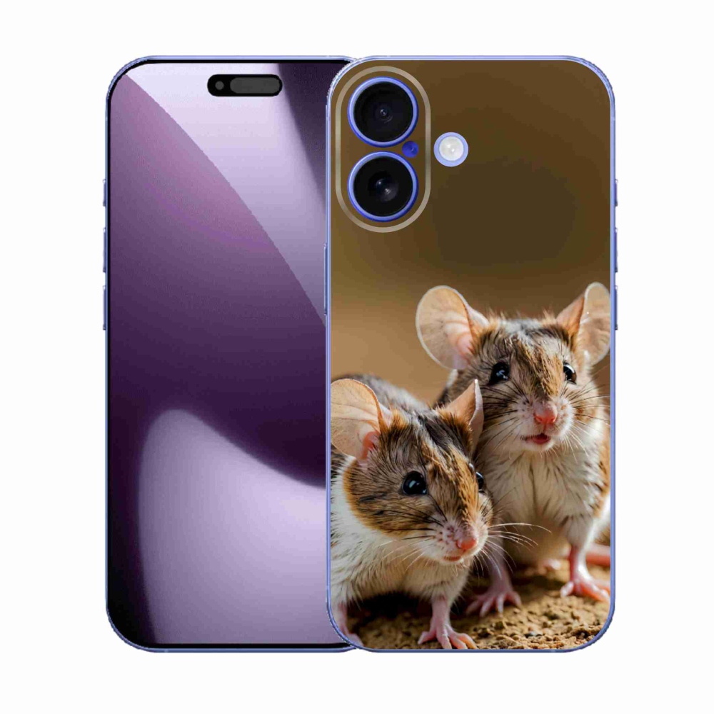 Gelový kryt mmCase na iPhone 17 - myší duo