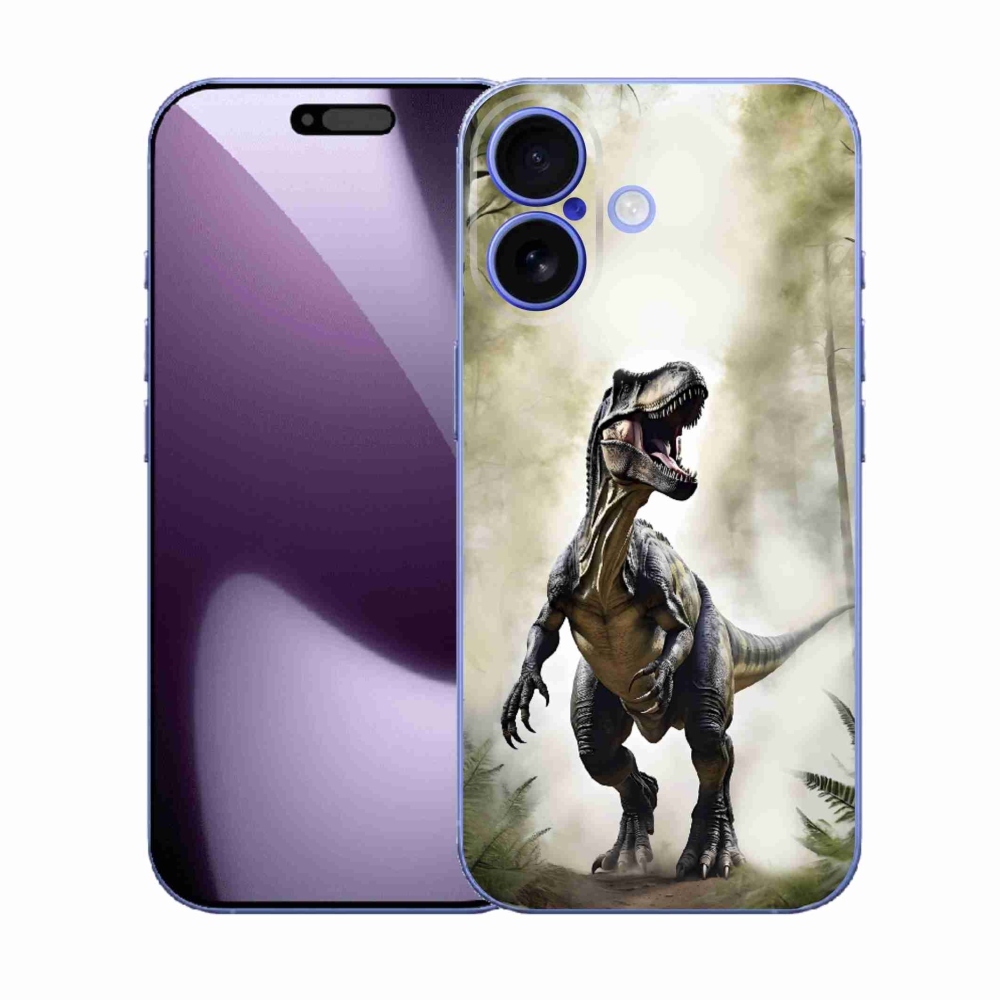 Gelový kryt mmCase na iPhone 17 - naštvaný T-Rex