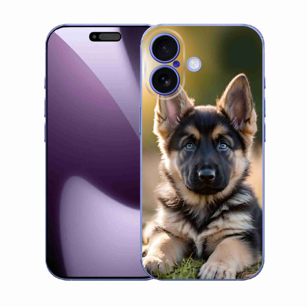 Gelový kryt mmCase na iPhone 17 - německý ovčák v přírodě