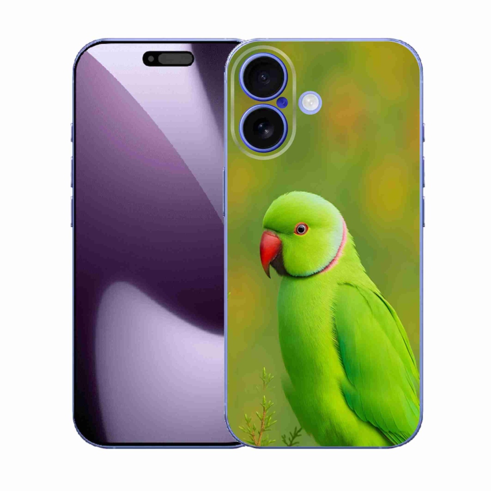 Gelový kryt mmCase na iPhone 17 - papoušek alexandr 2