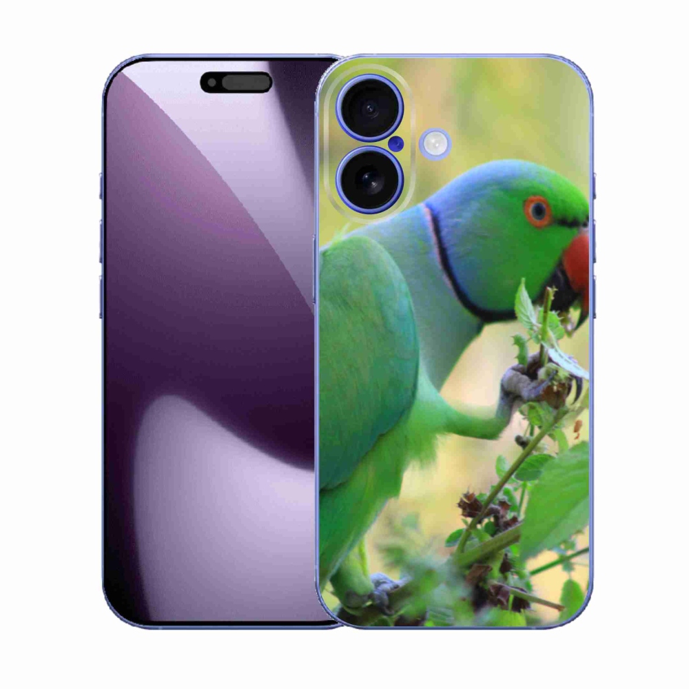 Gelový kryt mmCase na iPhone 17 - papoušek alexandr