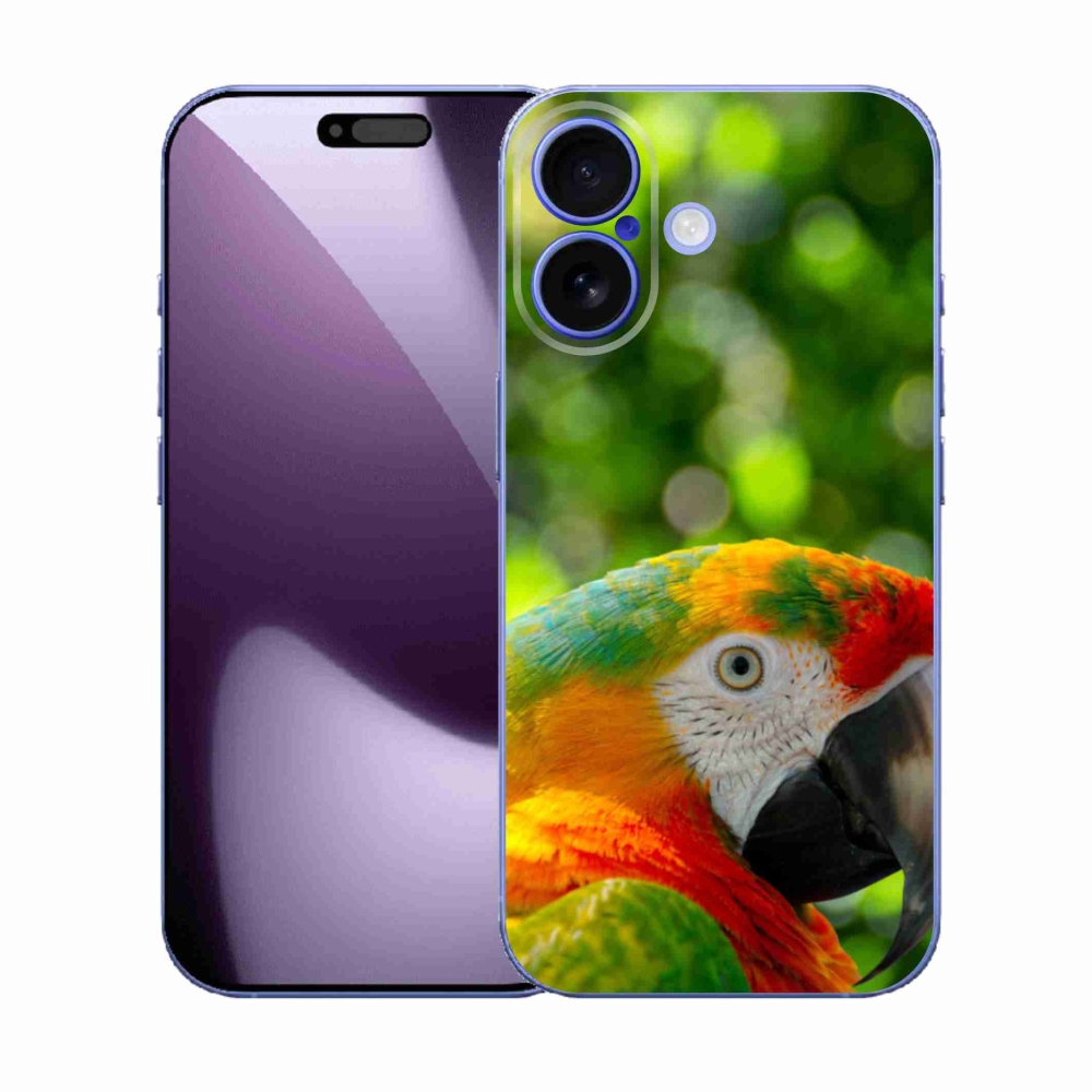 Gelový kryt mmCase na iPhone 17 - papoušek ara 3