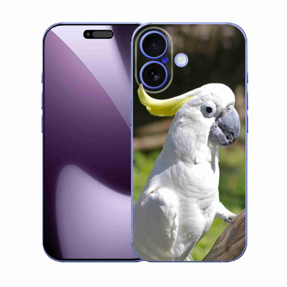 Gelový kryt mmCase na iPhone 17 - papoušek kakadu 2