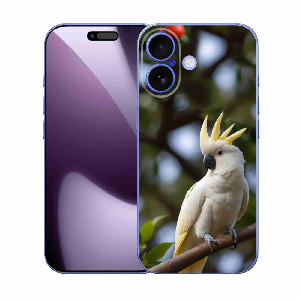 Gelový kryt mmCase na iPhone 17 - papoušek kakadu 3