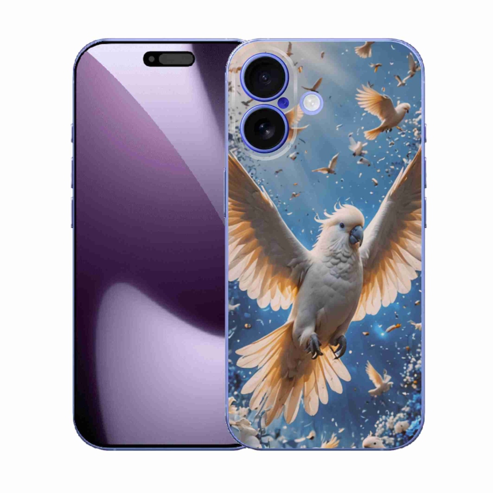 Gelový kryt mmCase na iPhone 17 - papoušek kakadu