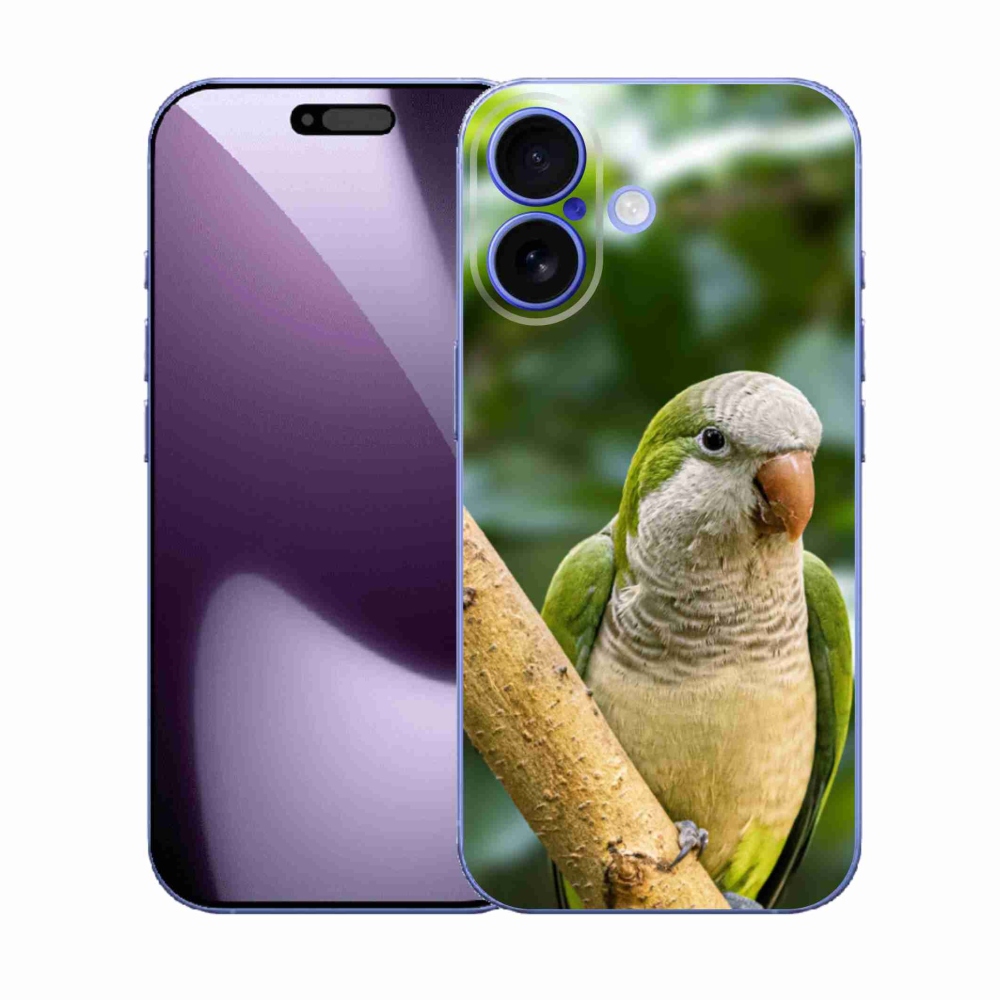 Gelový kryt mmCase na iPhone 17 - papoušek mníšek