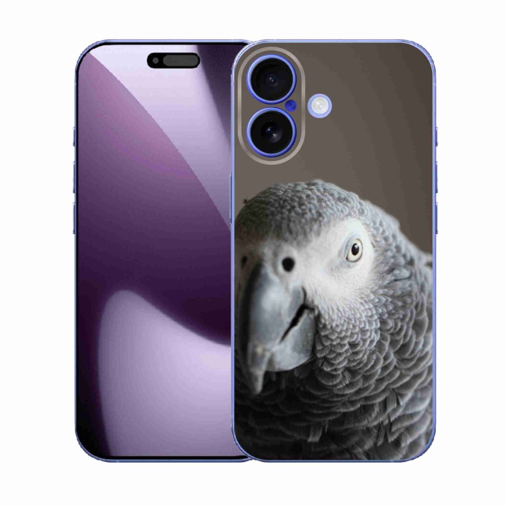 Gelový kryt mmCase na iPhone 17 - papoušek žako 2