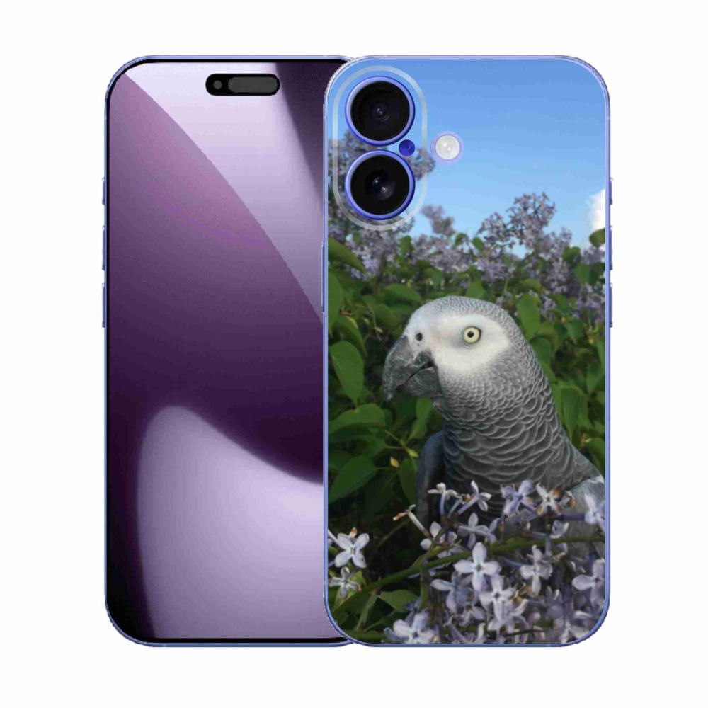 Gelový kryt mmCase na iPhone 17 - papoušek žako