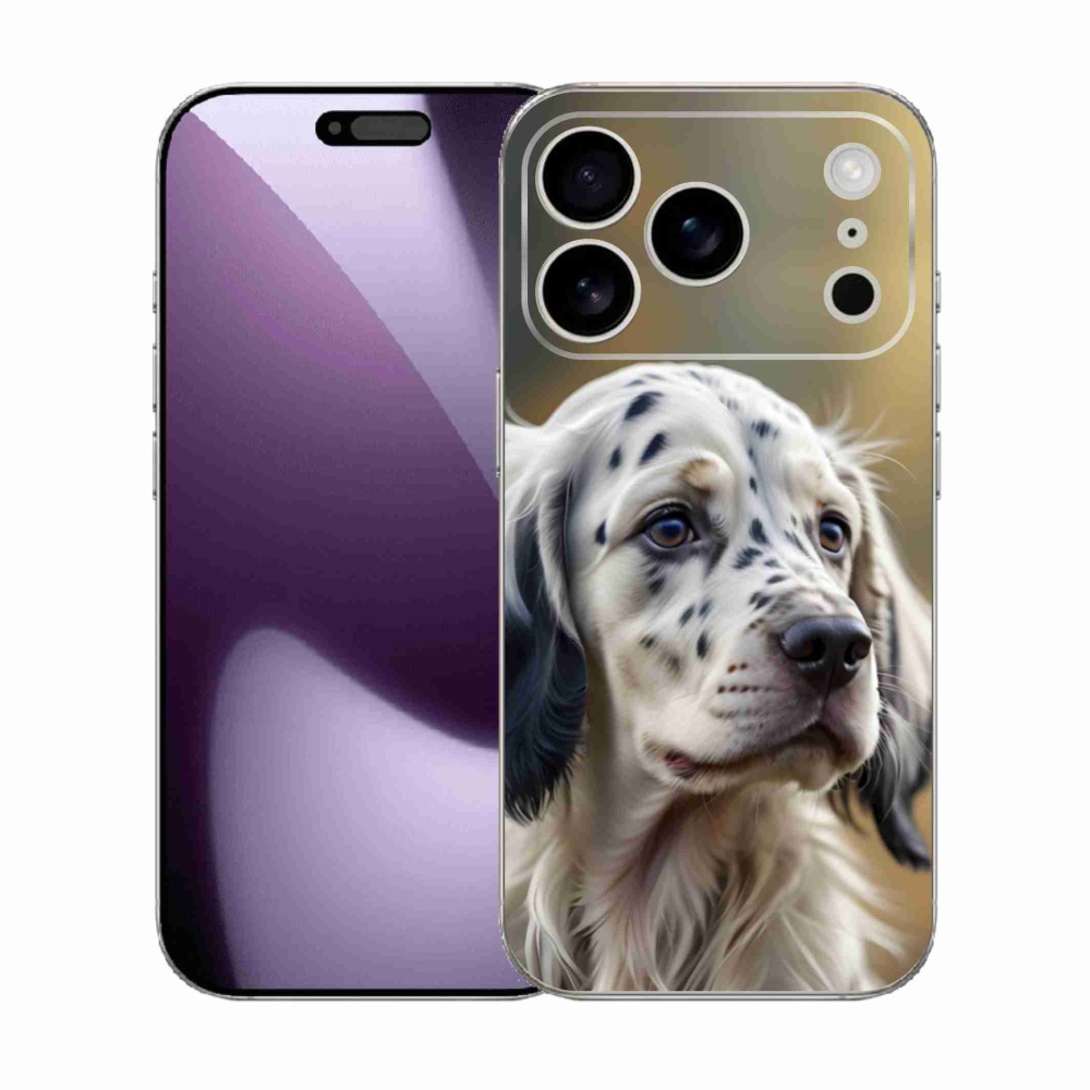 Gelový kryt mmCase na iPhone 17 Pro - anglický setr