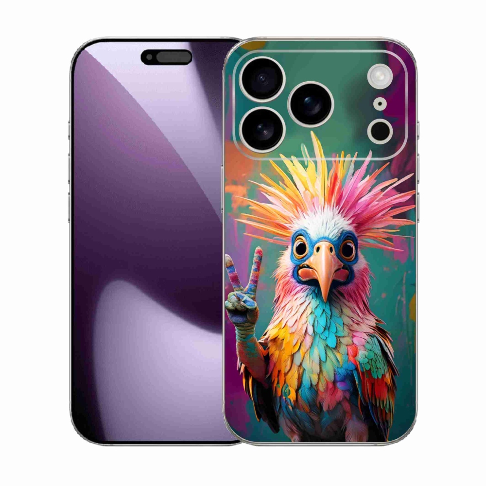 Gelový kryt mmCase na iPhone 17 Pro - barevný rebel