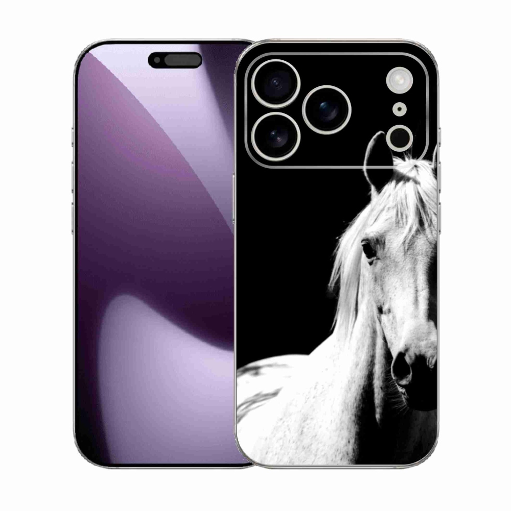 Gelový kryt mmCase na iPhone 17 Pro - bílý kůň 5