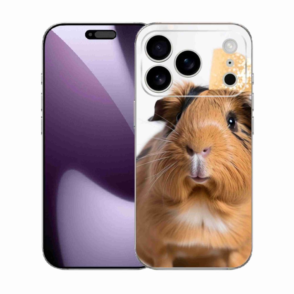 Gelový kryt mmCase na iPhone 17 Pro - hnědé morče