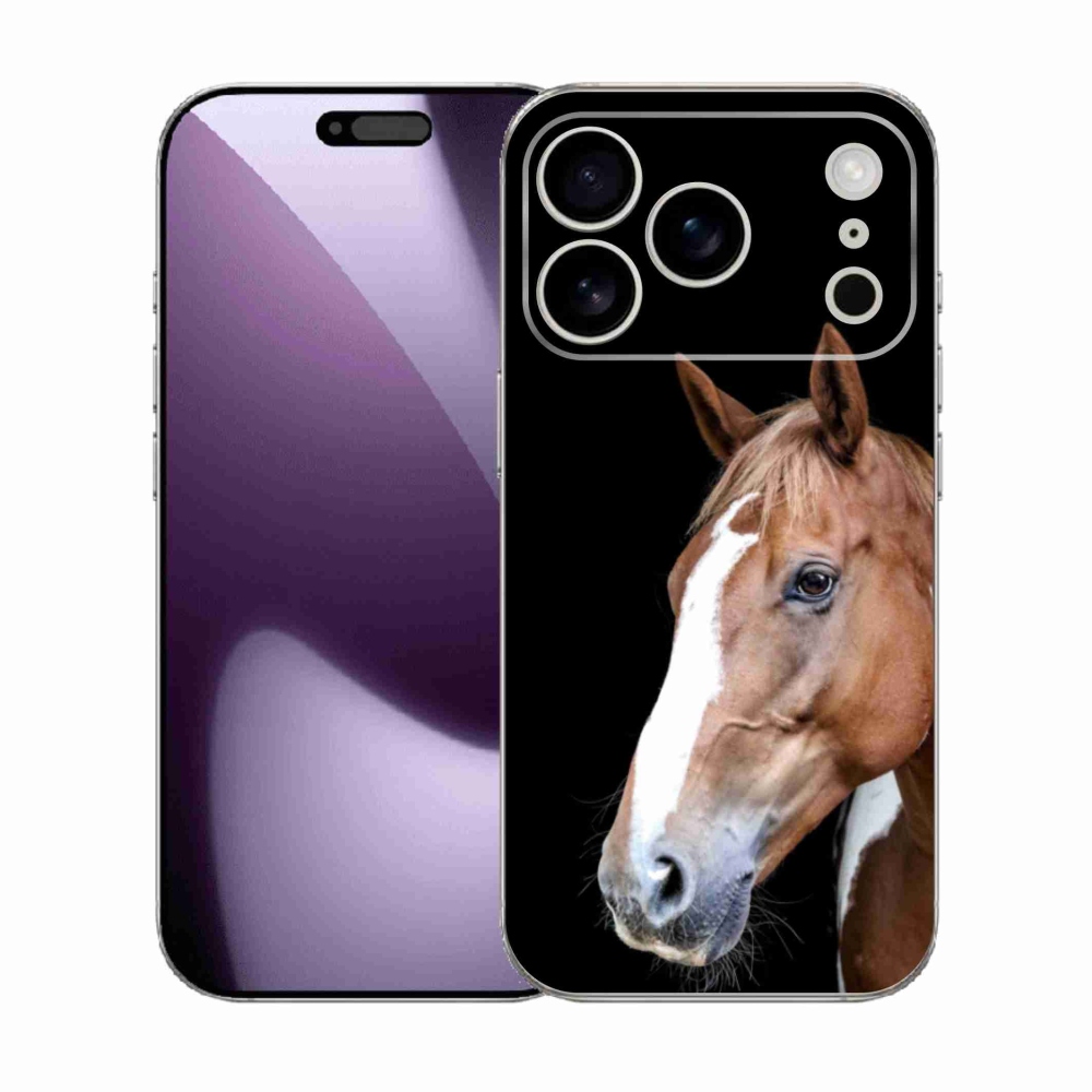 Gelový kryt mmCase na iPhone 17 Pro - hnědý kůň 3