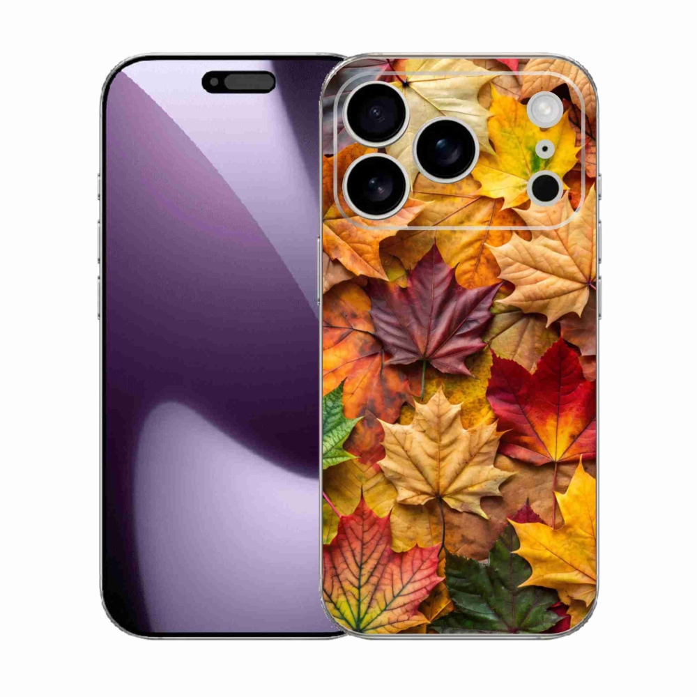 Gelový kryt mmCase na iPhone 17 Pro - javorové listy 2