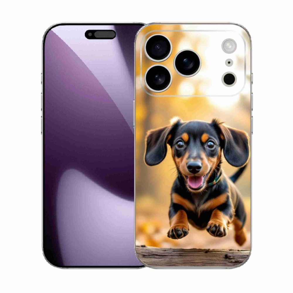 Gelový kryt mmCase na iPhone 17 Pro - jezevčík 2