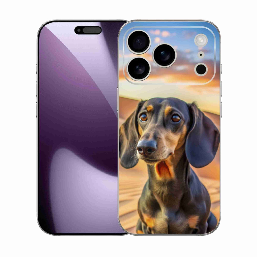 Gelový kryt mmCase na iPhone 17 Pro - jezevčík 3 