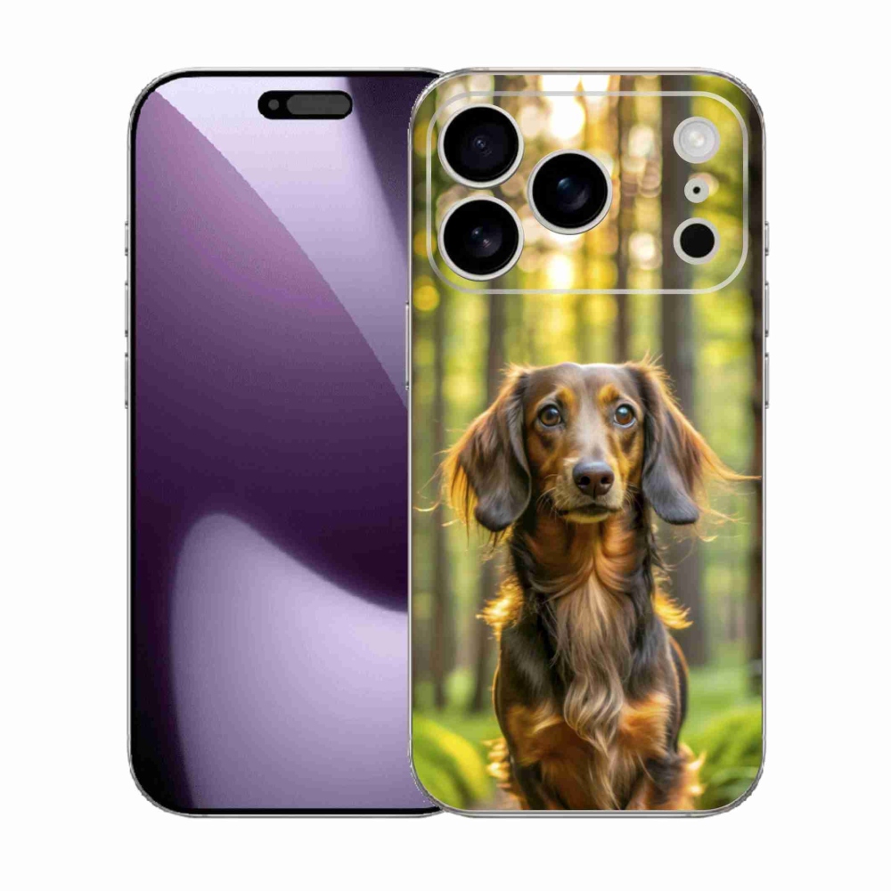 Gelový kryt mmCase na iPhone 17 Pro - jezevčík 4