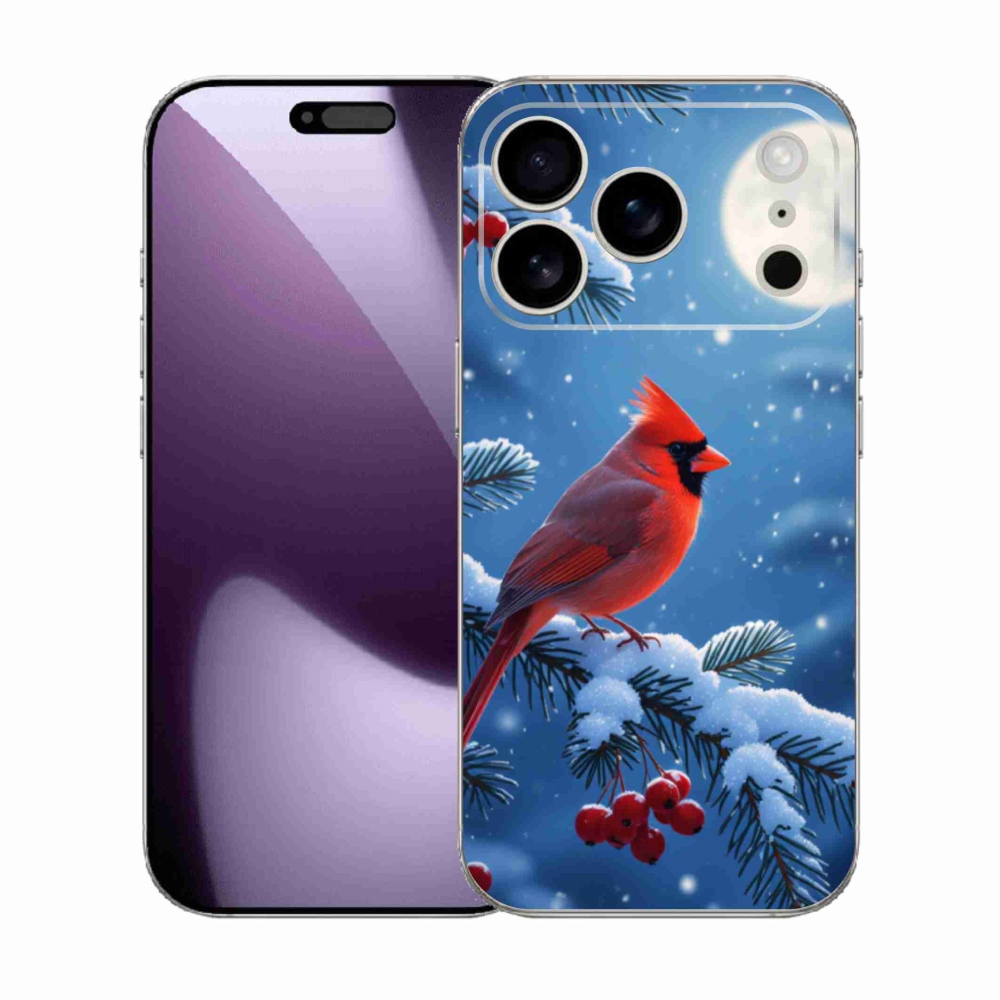 Gelový kryt mmCase na iPhone 17 Pro - kardinál červený