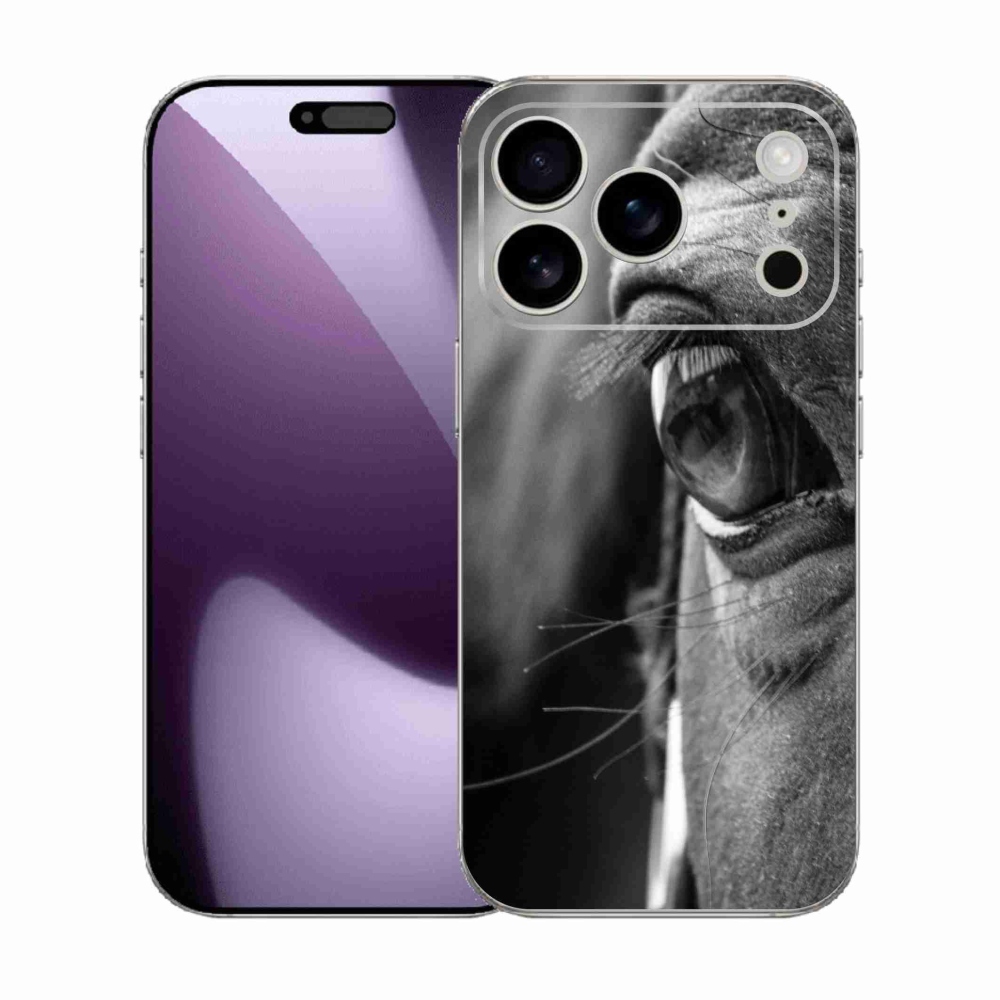 Gelový kryt mmCase na iPhone 17 Pro - koňský pohled