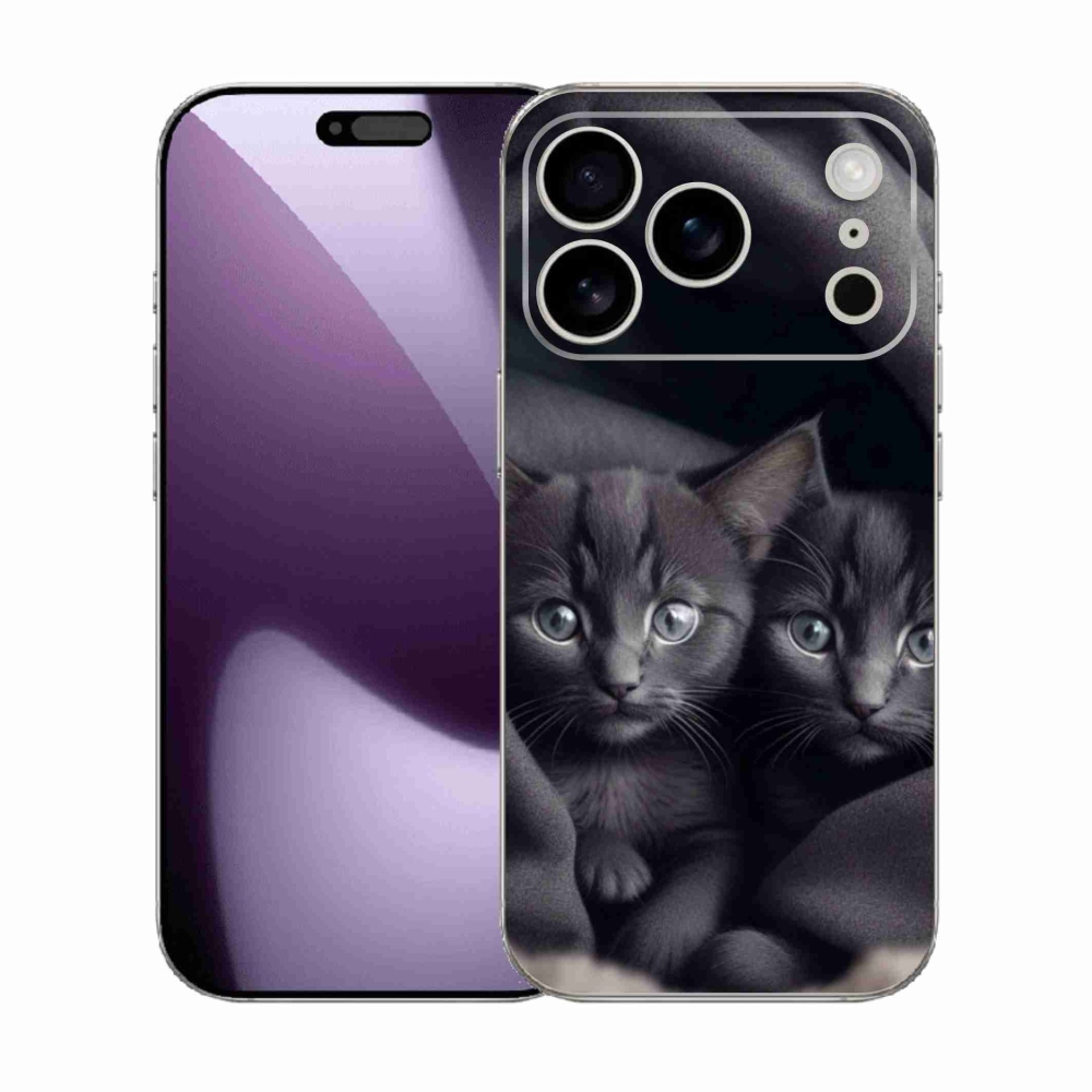 Gelový kryt mmCase na iPhone 17 Pro - kočičí duo