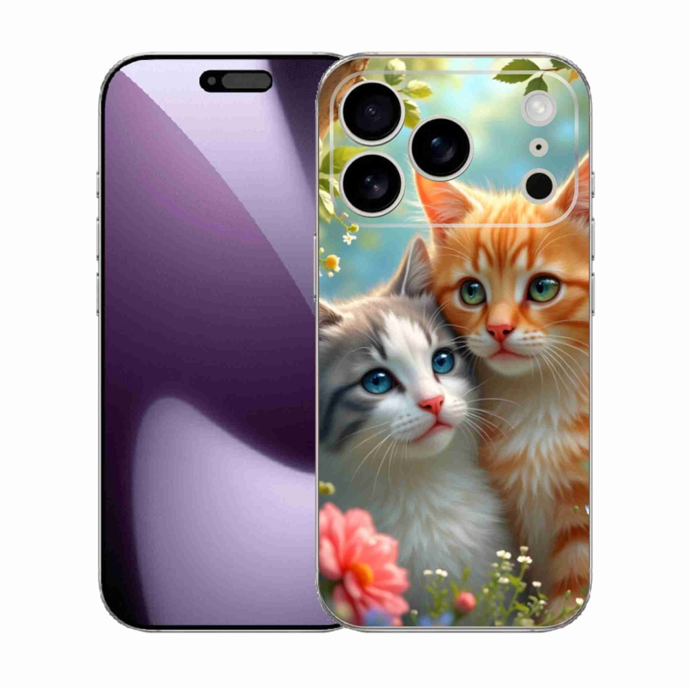 Gelový kryt mmCase na iPhone 17 Pro - kočičí láska 2