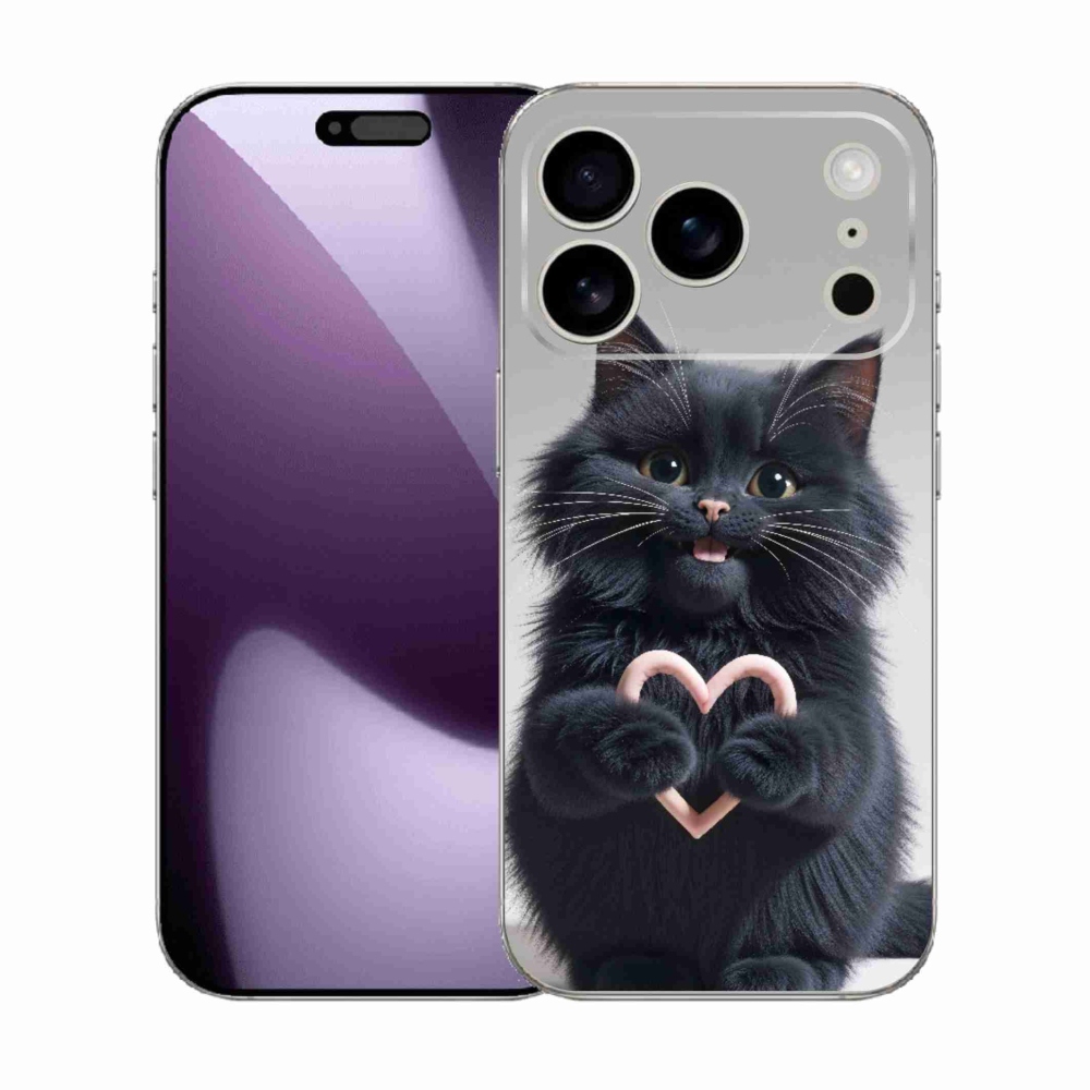 Gelový kryt mmCase na iPhone 17 Pro - kočičí láska 3
