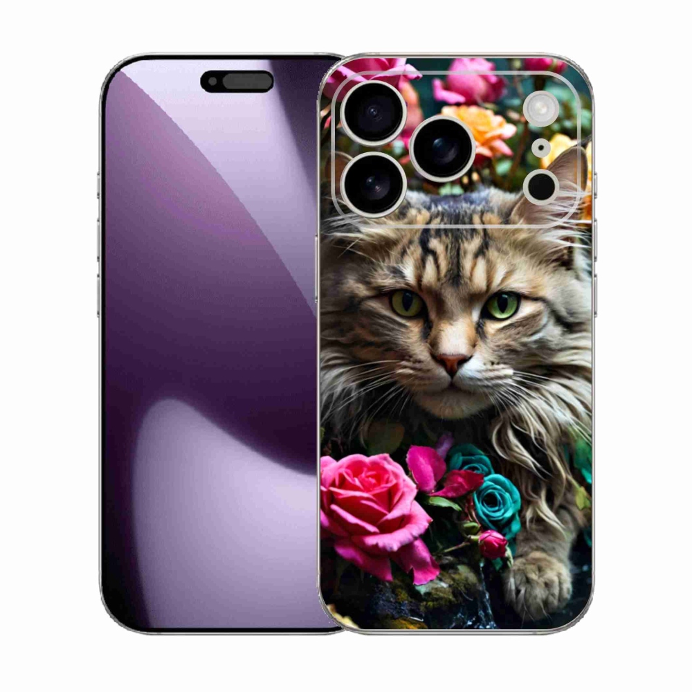 Gelový kryt mmCase na iPhone 17 Pro - kočíčí pohled 2