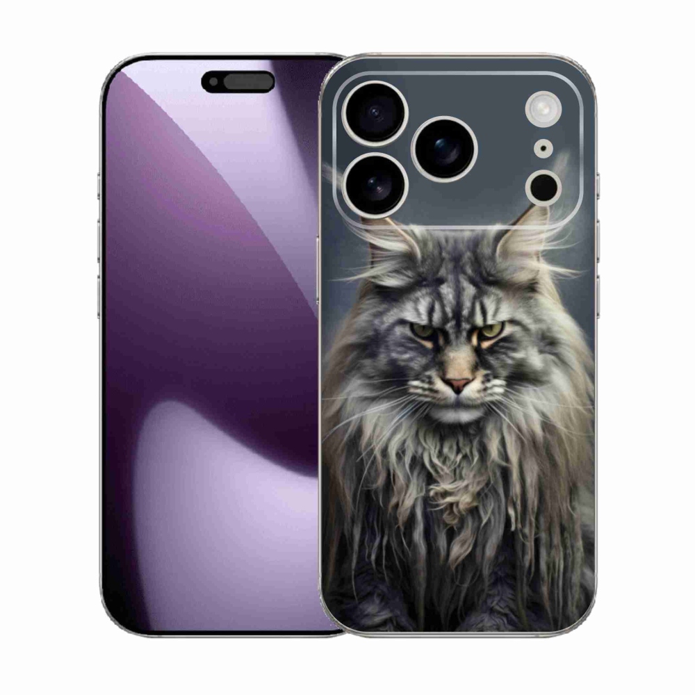 Gelový kryt mmCase na iPhone 17 Pro - kočíčí pohled 4