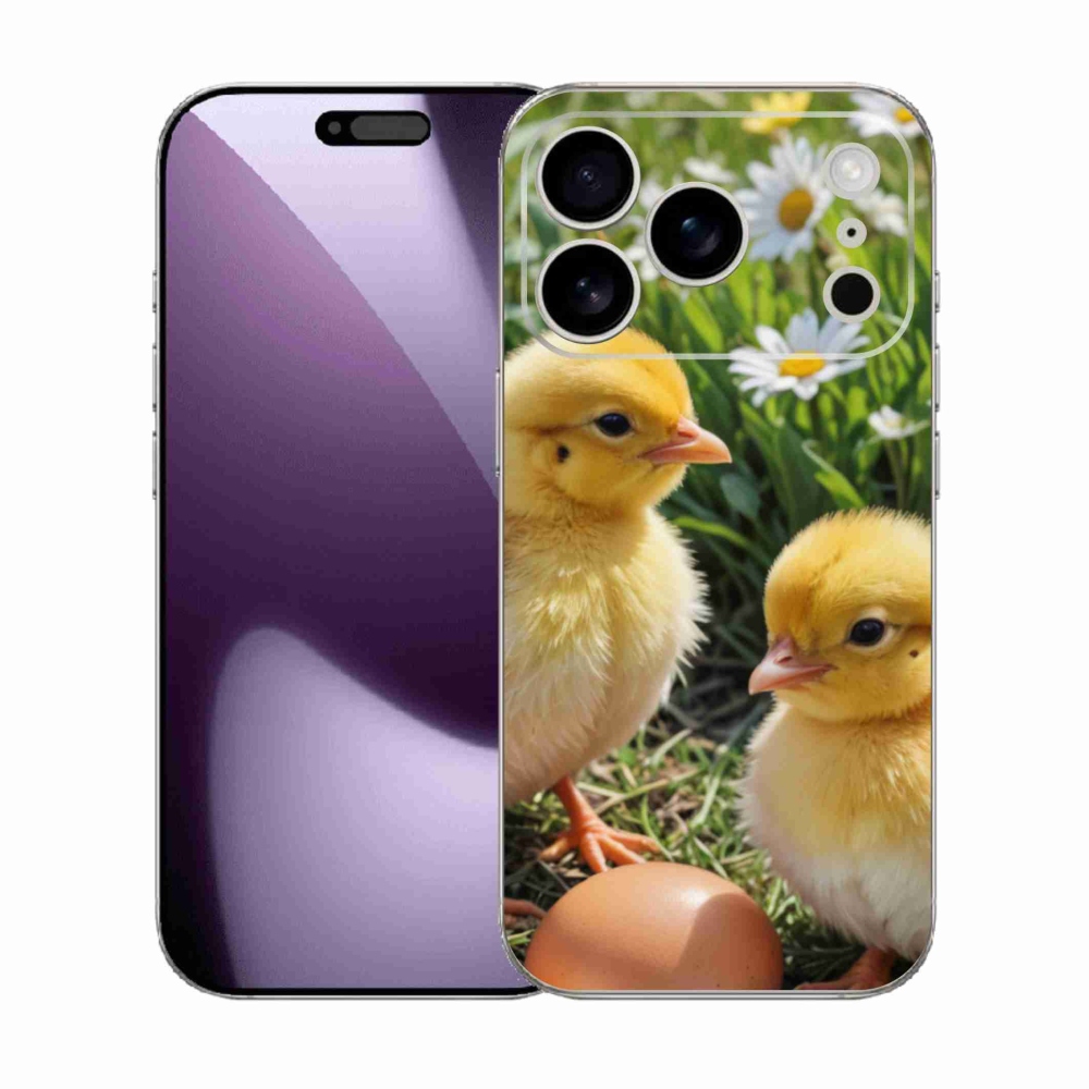 Gelový kryt mmCase na iPhone 17 Pro - kuřátka