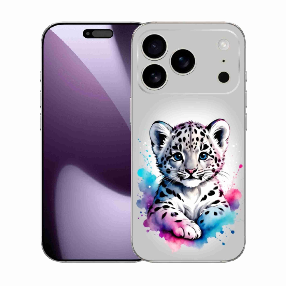 Gelový kryt mmCase na iPhone 17 Pro - levhartí mládě