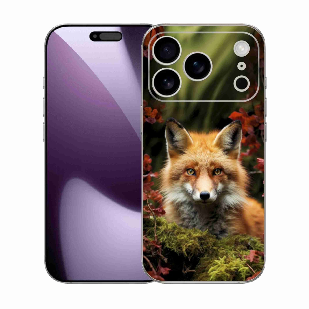Gelový kryt mmCase na iPhone 17 Pro - liška v lese