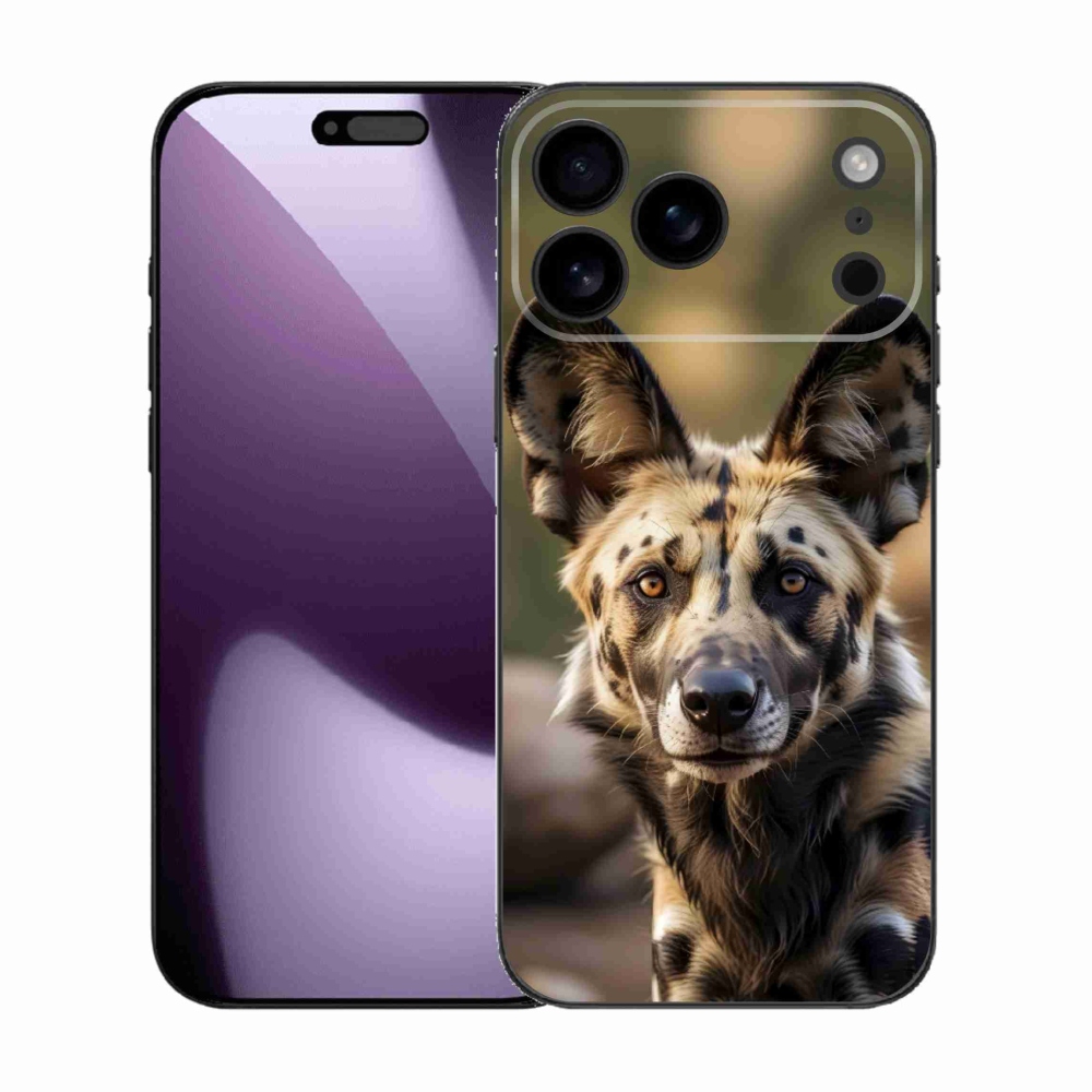 Gelový kryt mmCase na iPhone 17 Pro Max - africký divoký pes
