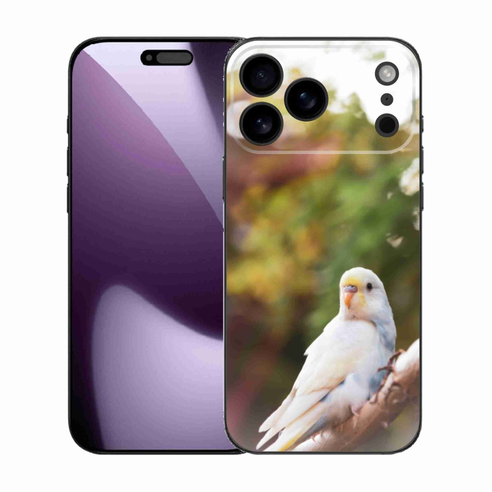 Gelový kryt mmCase na iPhone 17 Pro Max - andulka bílá