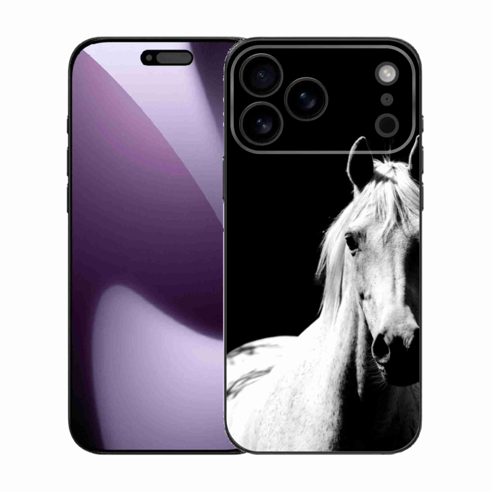 Gelový kryt mmCase na iPhone 17 Pro Max - bílý kůň 5