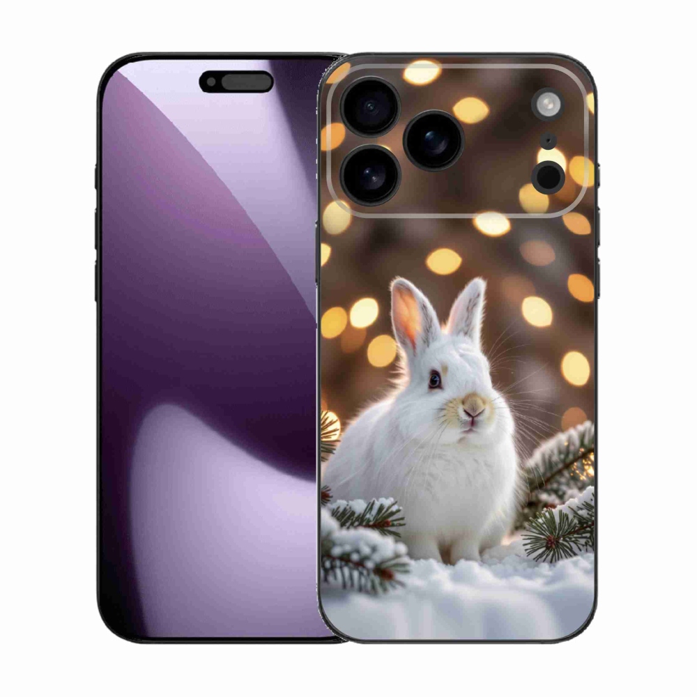 Gelový kryt mmCase na iPhone 17 Pro Max - bílý zajíc