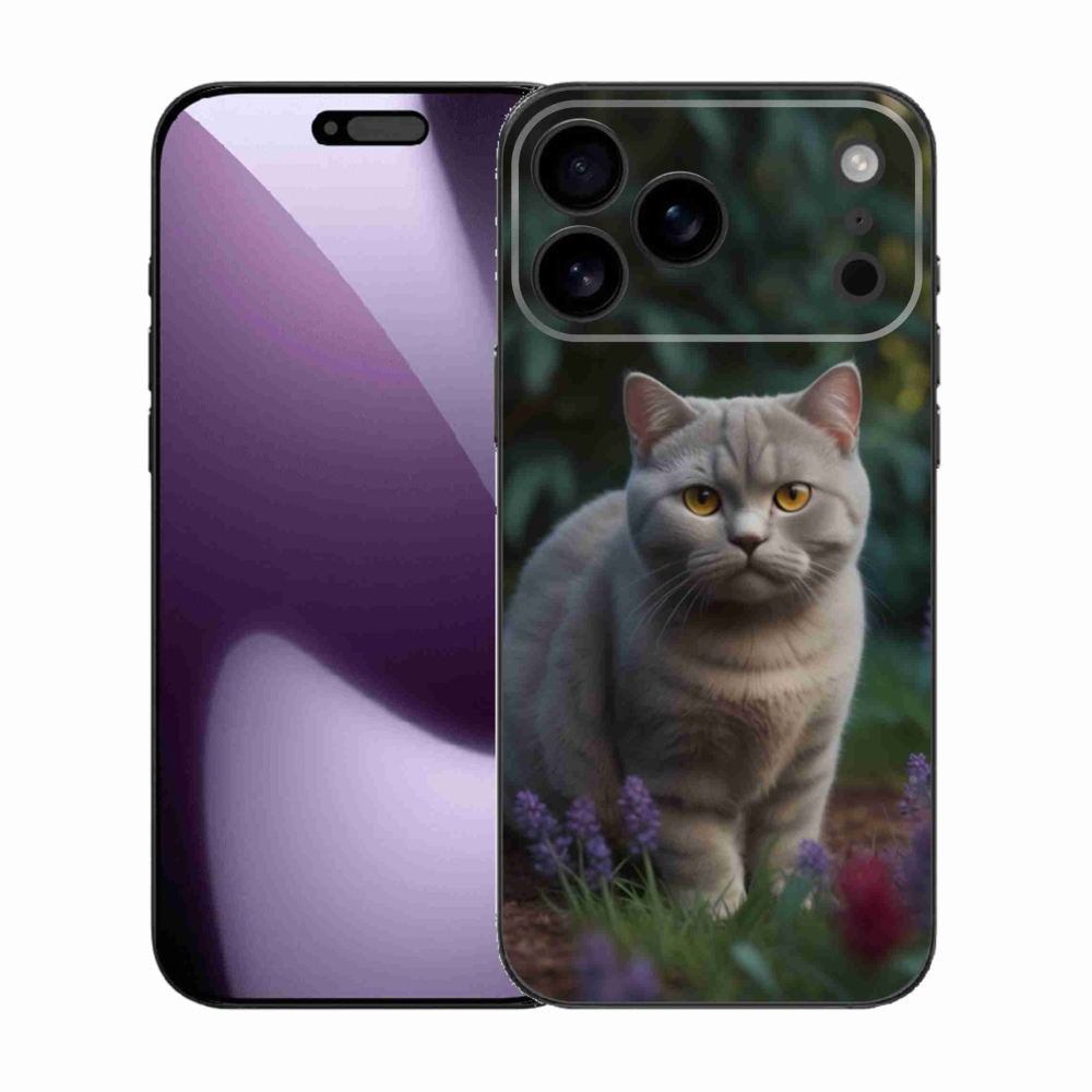 Gelový kryt mmCase na iPhone 17 Pro Max - britská kočka